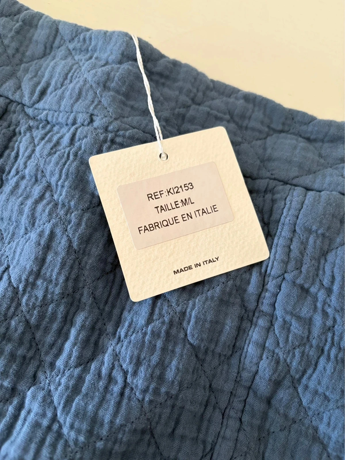💙 Falda acolchada azul petróleo Michael John Paris – Nueva con etiqueta – Talla M/L – photo 3